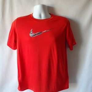 Nike men's orange short sleeve graphic t-shirt size XL
